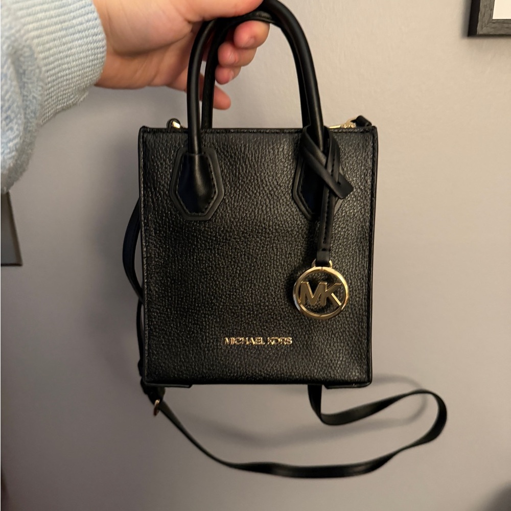 Michael Kors Black Leather Tote Bag - Minu